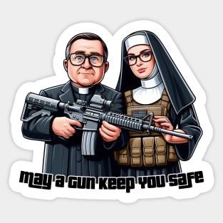 Gun Bless You Sticker